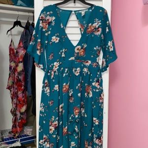 FLORAL ROMPER DRESS
